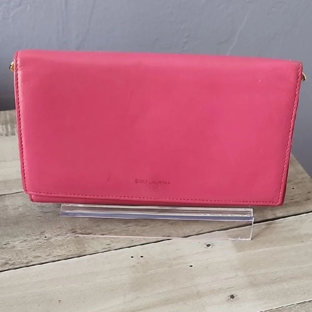Saint Laurent Vibrant Pink Clutch